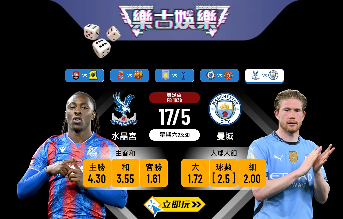 曼城 vs 水晶宮英足盃決賽入球波膽全攻略（2025數據詳解）