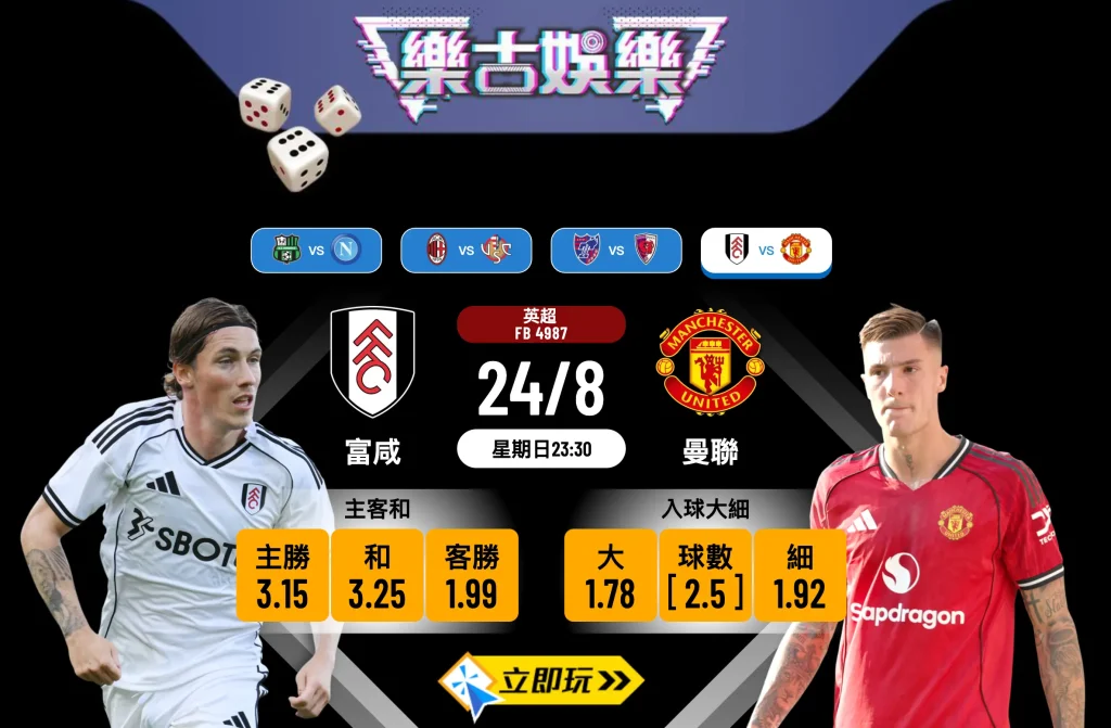 英超前瞻：富咸 vs 曼聯，紅魔鬼強勢出擊力爭3分！