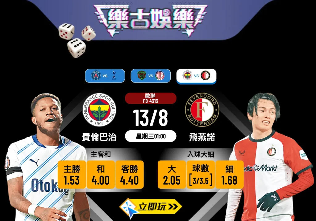 歐聯前瞻2025：費倫巴治 vs 飛燕諾 地獄主場生死戰分析