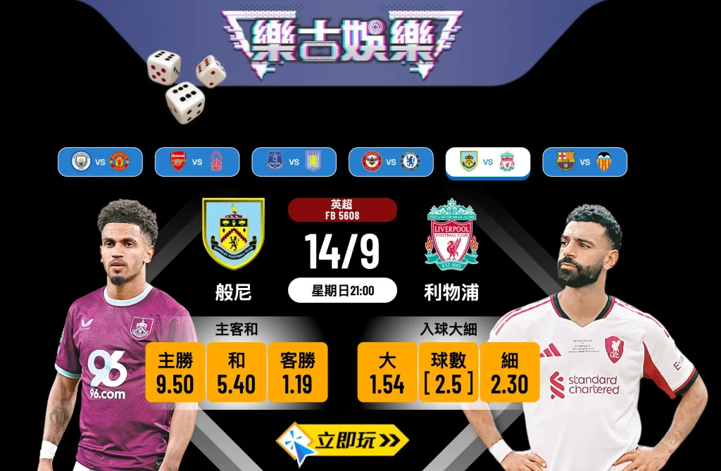 英超前瞻：般尼 vs 利物浦 4大關鍵數據拆解紅軍強勢