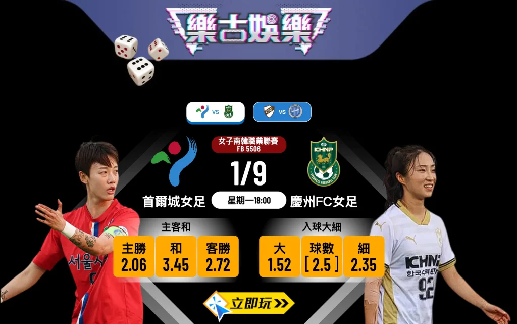 【韓女職前瞻】首爾城女足 vs 慶州FC女足：1個關鍵數據揭示客隊可捧