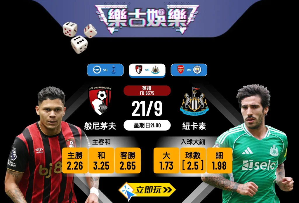 英超前瞻：般尼茅夫 vs 紐卡素 3大關鍵因素分析