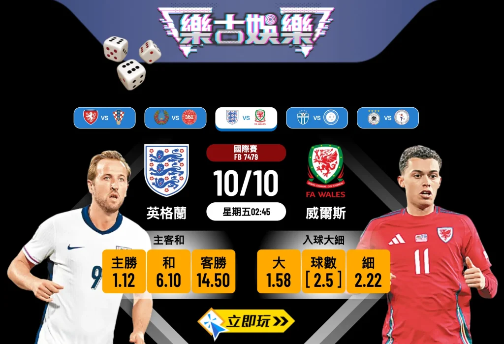 英倫打吡前瞻分析：英格蘭 vs 威爾斯 3 大致勝關鍵