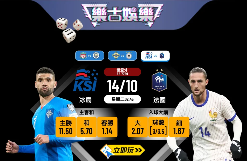 世盃外前瞻：冰島 vs 法國 3大關鍵拆解