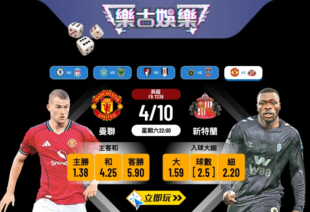 英超前瞻4/10：曼聯 vs 新特蘭 狀態分析及三大波膽推介