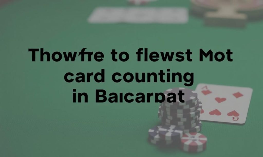 百家樂算牌究竟有效嗎？