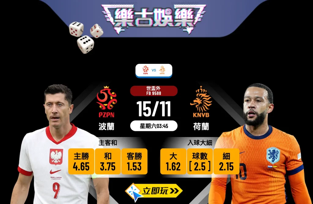 世盃外前瞻3大看點：波蘭 vs 荷蘭 榜首大戰分析