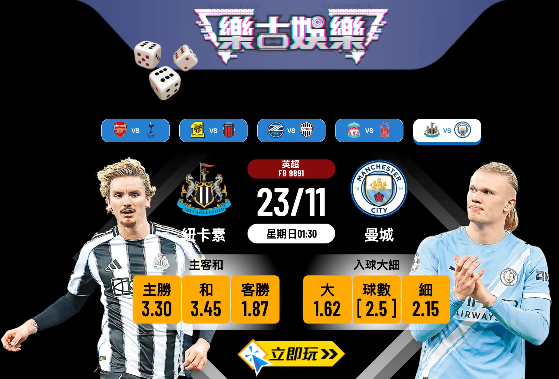 英超前瞻2025：紐卡素 vs 曼城 深度分析及賽果預測