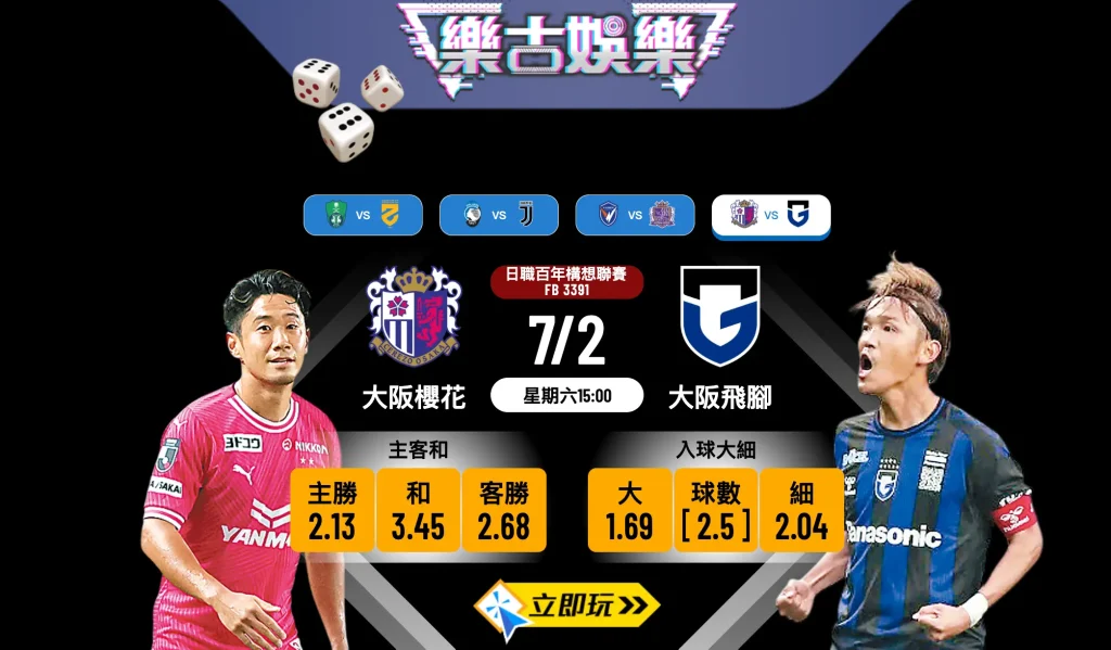 大阪櫻花 vs 大阪飛腳：樂古娛樂波膽推介與賽事深度分析