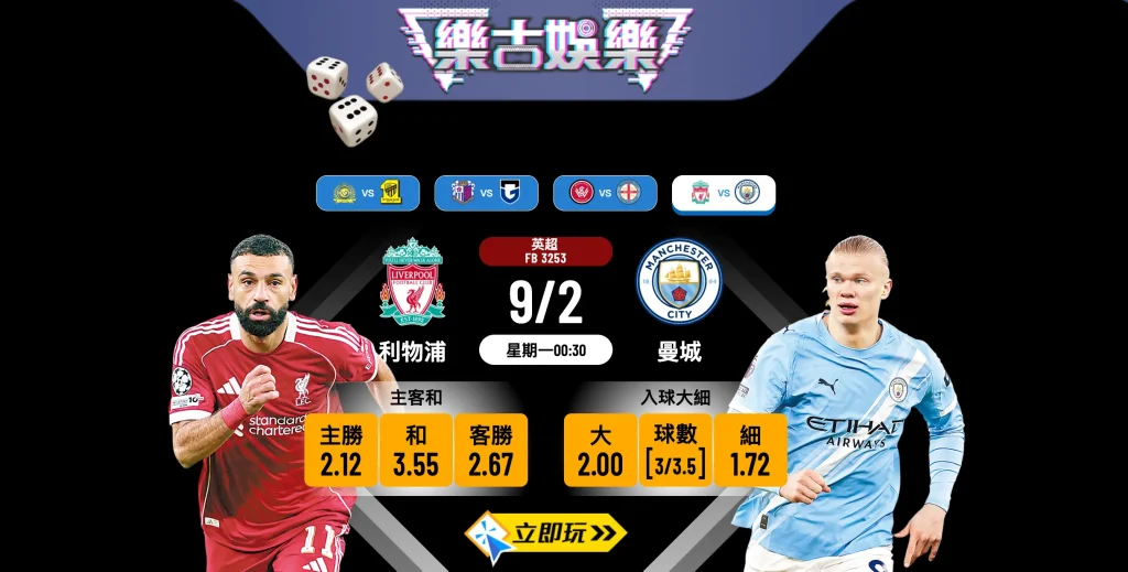 🏆 2026 英超重頭戲：利物浦 vs 曼城 波膽推介及詳細分析！