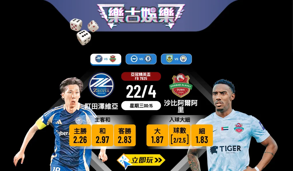 🏆 2026亞冠精英盃4強戰火重燃！2大勁旅激鬥【町田澤維亞 vs 沙比阿爾阿里】必睇波膽推介 ⚽