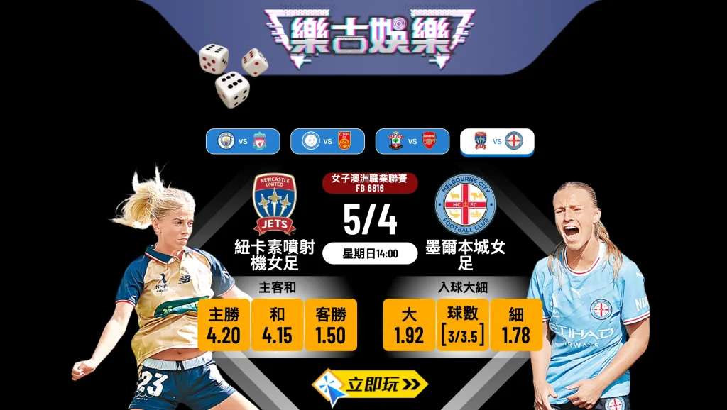 🏆 1場必睇好波！紐卡素噴射機女足 VS 墨爾本城女足 賽事全面分析與波膽推介