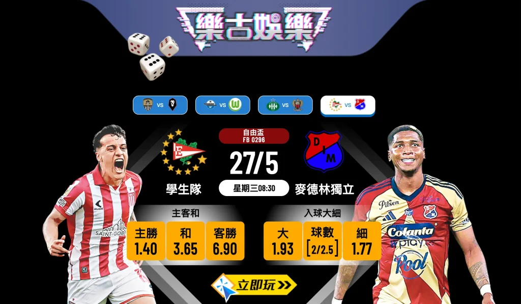 🔥 樂古娛樂波膽推介：學生隊 vs 麥德林獨立 自由盃生死戰！ 🔥